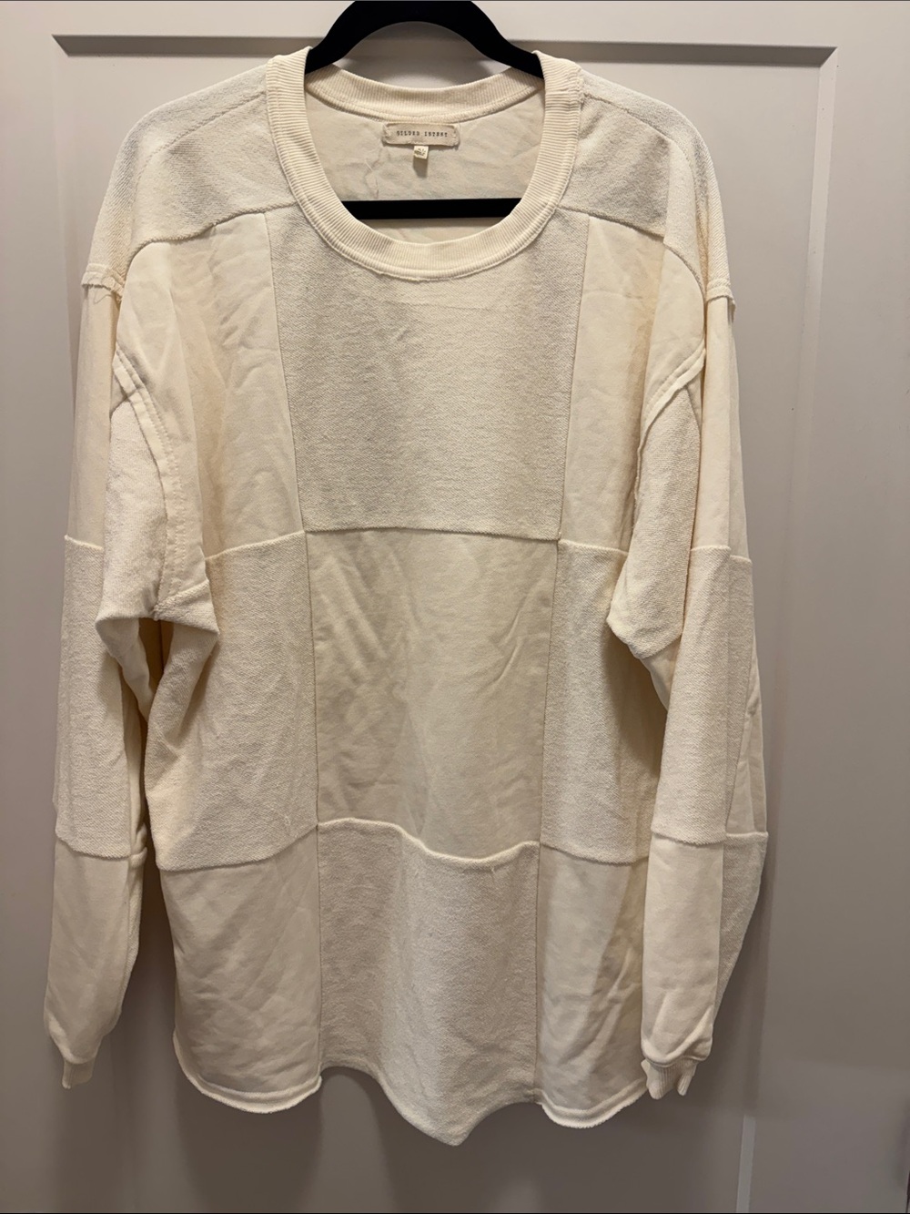 Gilded Intent Oversized Patchwork Crewneck Sweatshirt. XL. GUC!